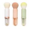 4-in-1 Portable Makeup Brush Set with PVC Cover for Mini Powder and Eye Brush