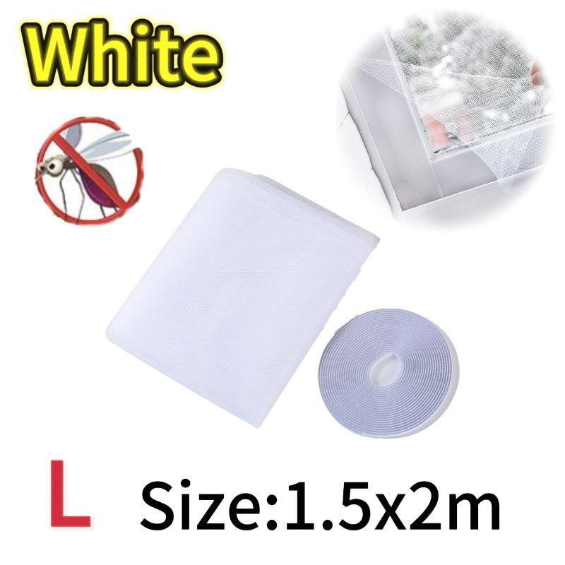1/2/3pcs Self Adhesive Invisible Screens Summer Anti-mosquito and Insect Screens Simple Operation White and Black Screens