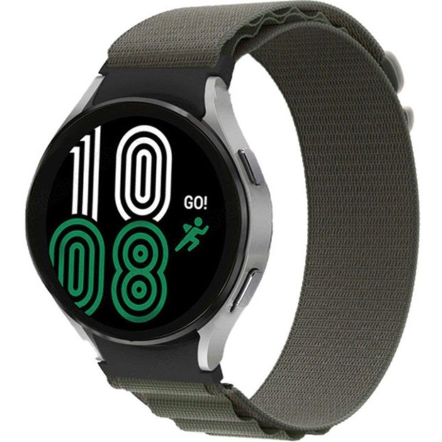 Nylon Strap for Samsung Galaxy Watch 4/5/6/7/FE 40/42/43/44/45/46/47mm, Green
