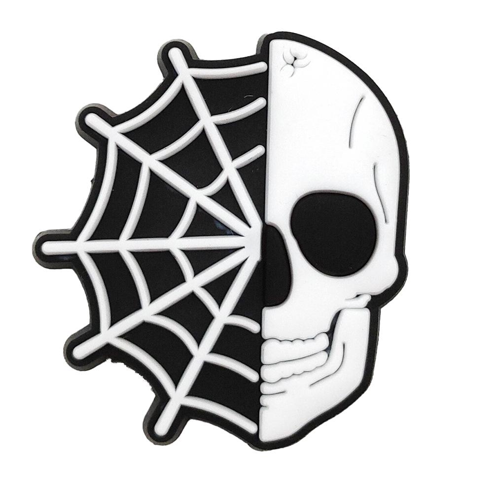 Black & White Halloween Punk Metal Rock Croc Shoe Charms