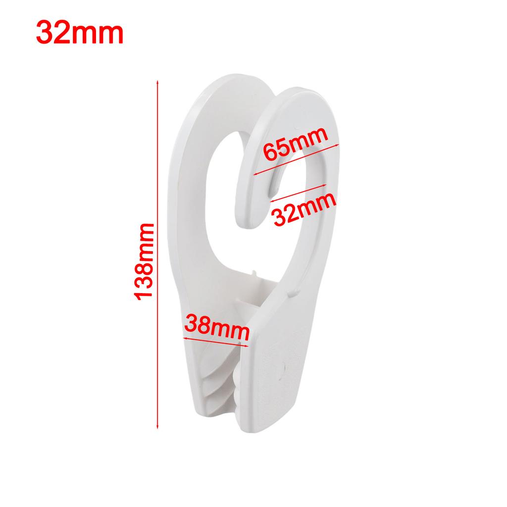 Boat Rail Fender Hanger Hook 32mm ABS Plastic Quick Adjustable Mudguard Hook for Marine Rope Fastening and Docking Support