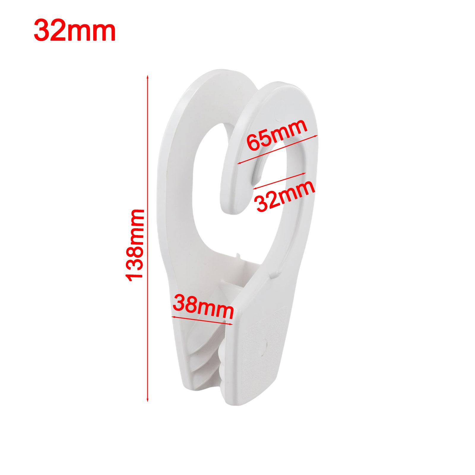 

Boat Rail Fender Hanger Hook 32mm ABS Plastic Quick Adjustable Mudguard Hook for Marine Rope Fastening and Docking Support белый