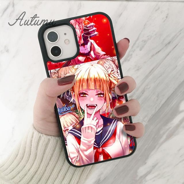 Himiko Toga Boku Phone Case for iPhone 11 12 13 14 Pro Max Mini X XR XS SE 2020 5 6S 7 8 Plus Samsung Galaxy S21 S22 Cover Shell