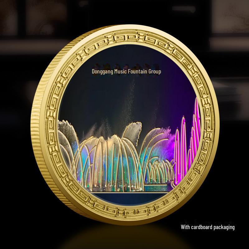 

Памятная медаль моста через залив Синхай в Даляне: Живописный тур Коллекционное ремесло 45mm