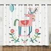 Curtain Cartoon Animal 3D Digital Printing Blackout Curtain Punching