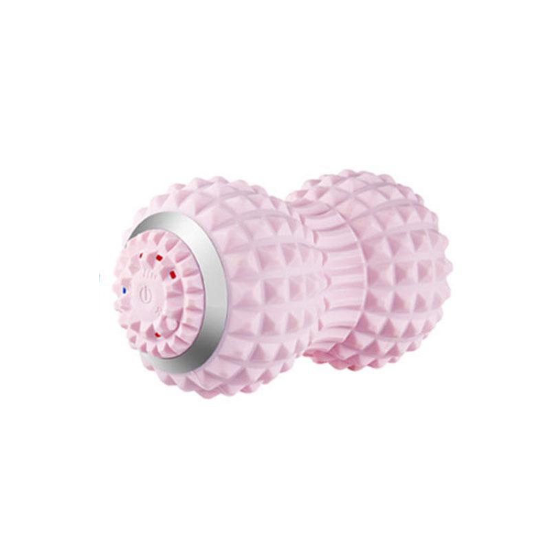 

ABS Peanut Vibration Massage Ball Plantar Muscle Relaxation Fascia Ball Silicone Waterproof Solid Yoga Fitness Ball розовый