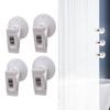 4x Suction Cup Clips Parking Ticket Holder Strong Reusable Card Holder for Glass Window Aquarium Business Office Car Windscreen