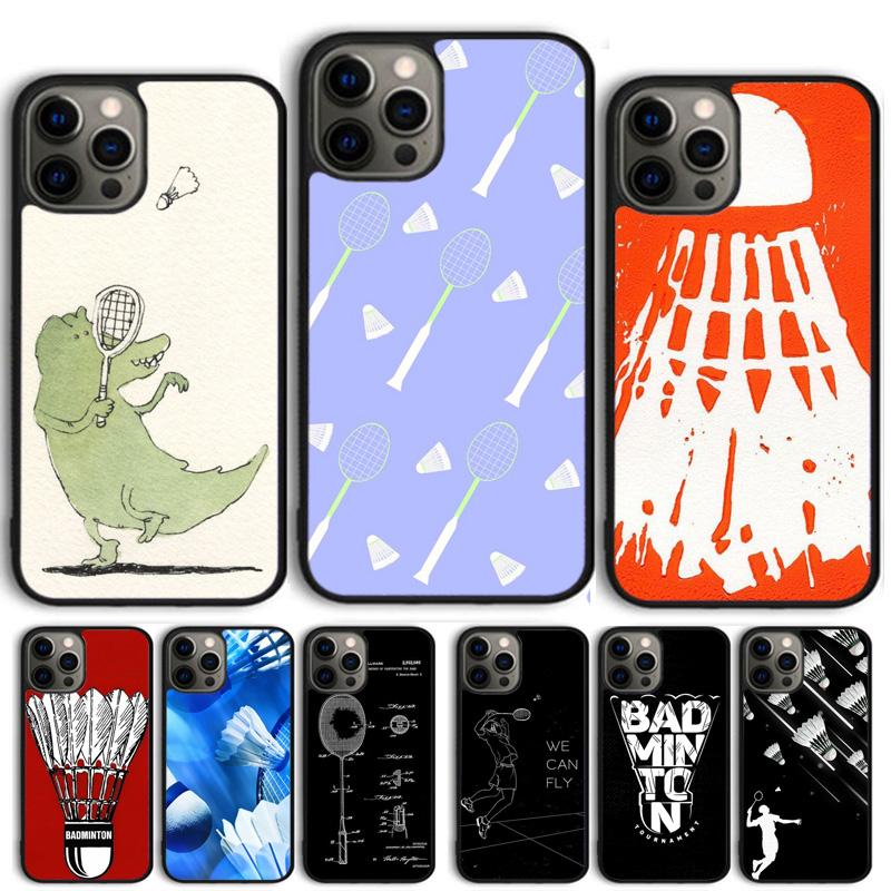 Badminton Sport Phone Case For iPhone 17 Air 15 16 Cover 11 13 14 Pro Max 12 Plus Max Fundas