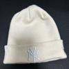 Used New Era New York Yankees Knit Hat White