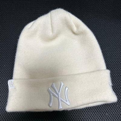 Used New Era New York Yankees Knit Hat White