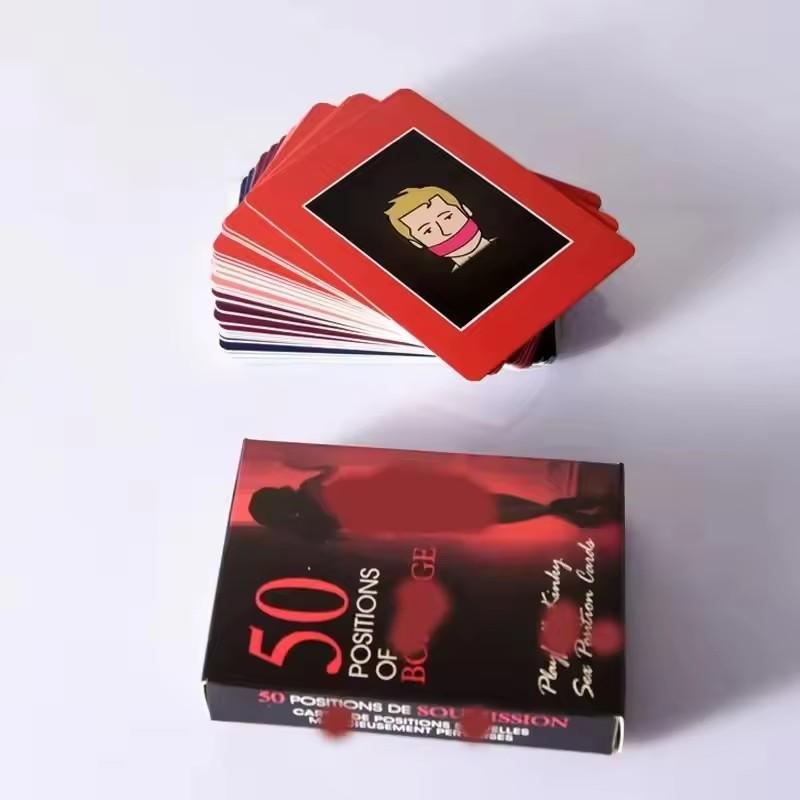 English & Spanish Sexual Position Cards Role Playing Adult Games Bedroom Commands Sex Toys For Couples 18+ Erotic Products