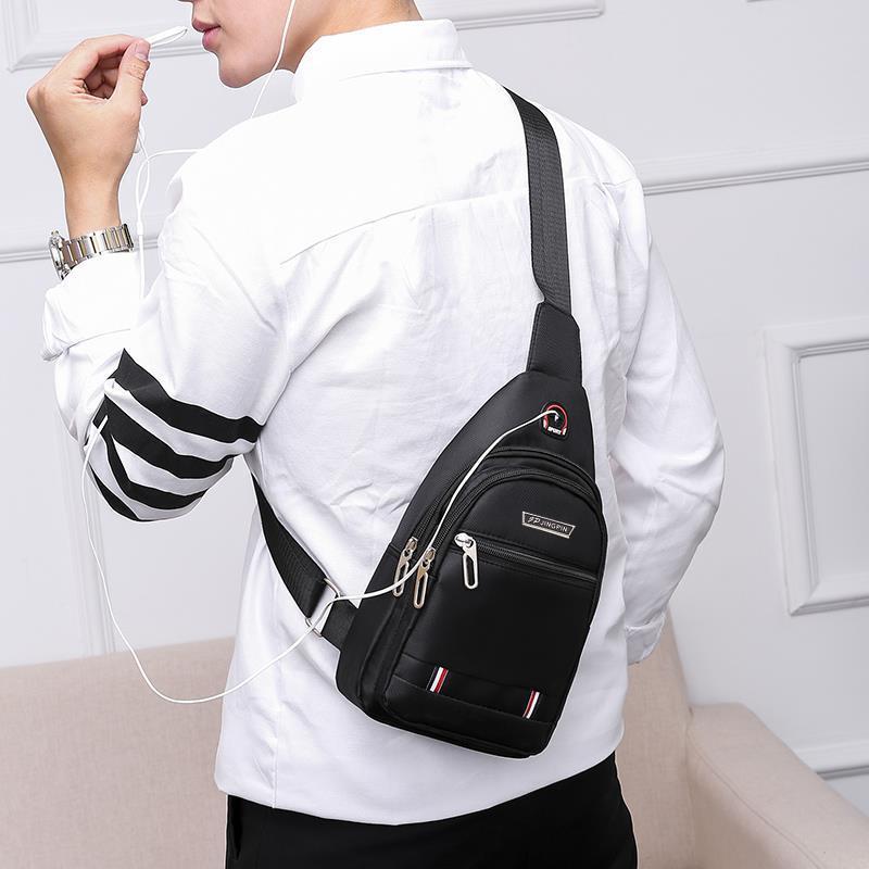 Pánská ležérní taška přes rameno Multifunkční vodotěsná crossbody taška Taška na mobilní telefon Outdoorová cestovní sportovní batoh Business taška přes hrudník