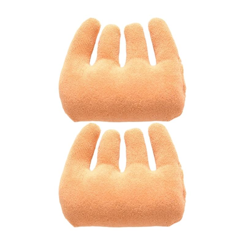 

2Pcs Hand Contracture Grabbing Pad Professional Finger Separator Fingers Separation Pad Patients Palms Grip Enduring жёлтый