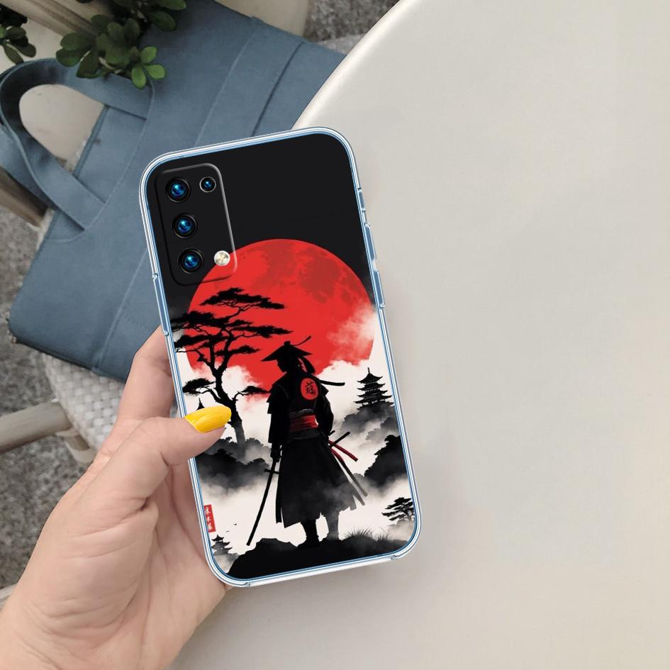PP41 Japanische Samurai-Maske Handyhülle für Motorola Moto Edge 20 30 40 50 S30 Fusion Ultra Pro Neo Lite + G200 G23