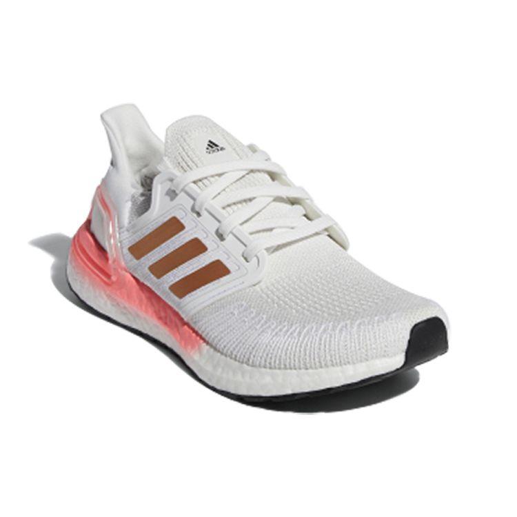 Adidas Ult Lightweight Comfortable Fabric Shock Absorption Non-Slip Wear-Resistant Low-Top Running Shoes Women Running Shoes White Copper Pink FY3464
