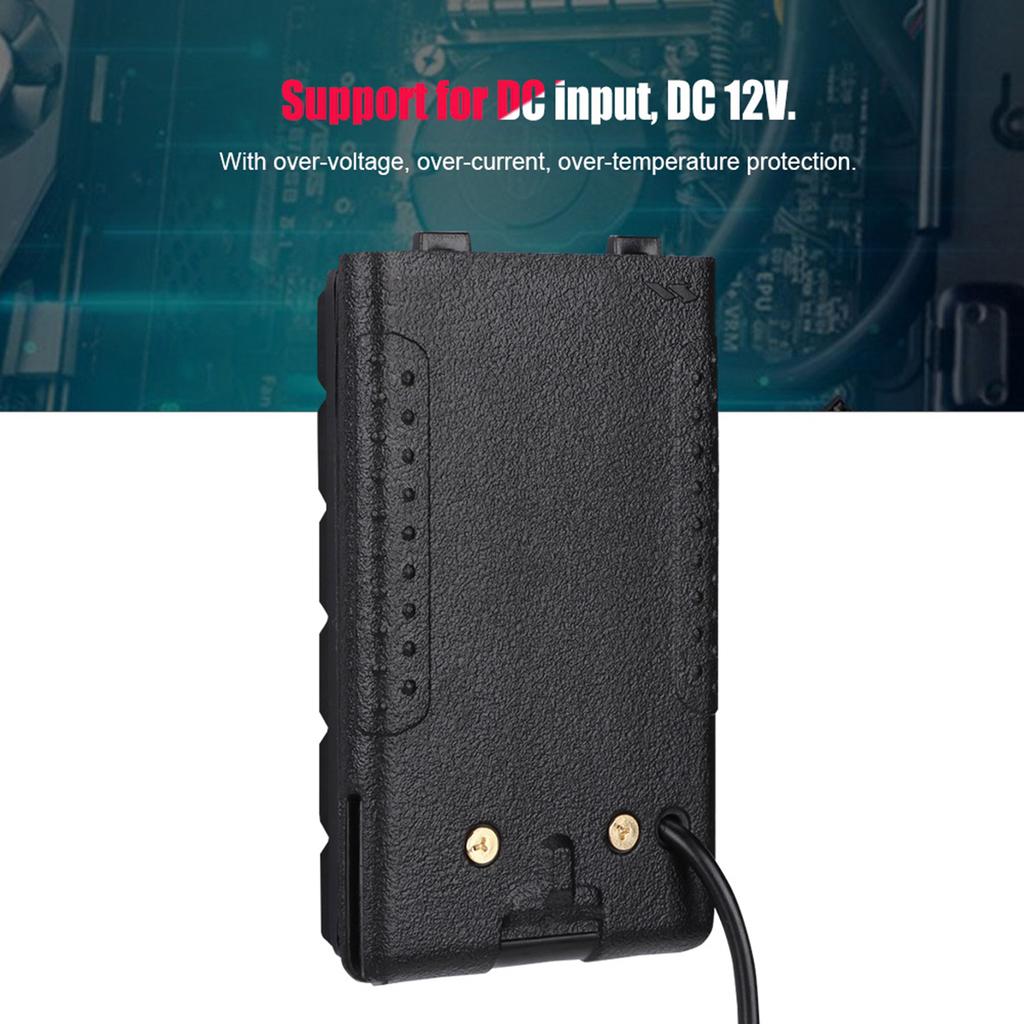 VX168 Walkie Talkie Car Battery Eliminator Adaptor for Yaesu FT‑60R FT‑60E for Vertex