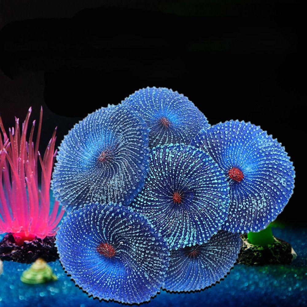 2023 Colorful Lifelike Fake Soft Aquarium Ornament Coral Reef Artificial Coral Simulated Reef