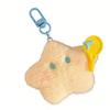 Cartoon Plush Star Pendant Good Luck Star Moon Keychain Key Ring Bag Hanging Charms  Girls