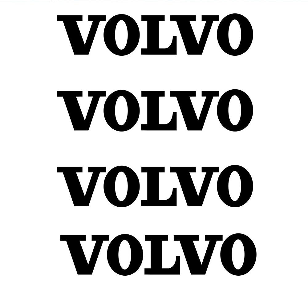 

For Volvo RDESIGN R C70 XC80 V60 S80 T6 S40 S60L D5 Fashion PVC Car Sticker Body Logo Door Window Rear Trunk Decal Center Cover 4PCS