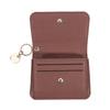 Ladies' Simple PU Leather Mini Zip Around Wallet Solid Color Slim Card Holder Coin Purse with RFID Blocking