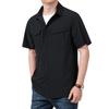 Summer Men's Short Sleeve Shirt Breathable Multi-Pocket Tactical Shirts Men Outdoor Casual Quick Dry Hiking Work Cargo Tops
