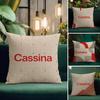 Brand Cassina Cushion Cover Natural Linen Pillowcase Set AllinOne Decor Cushion Cover for Sofa Bedroom Chair