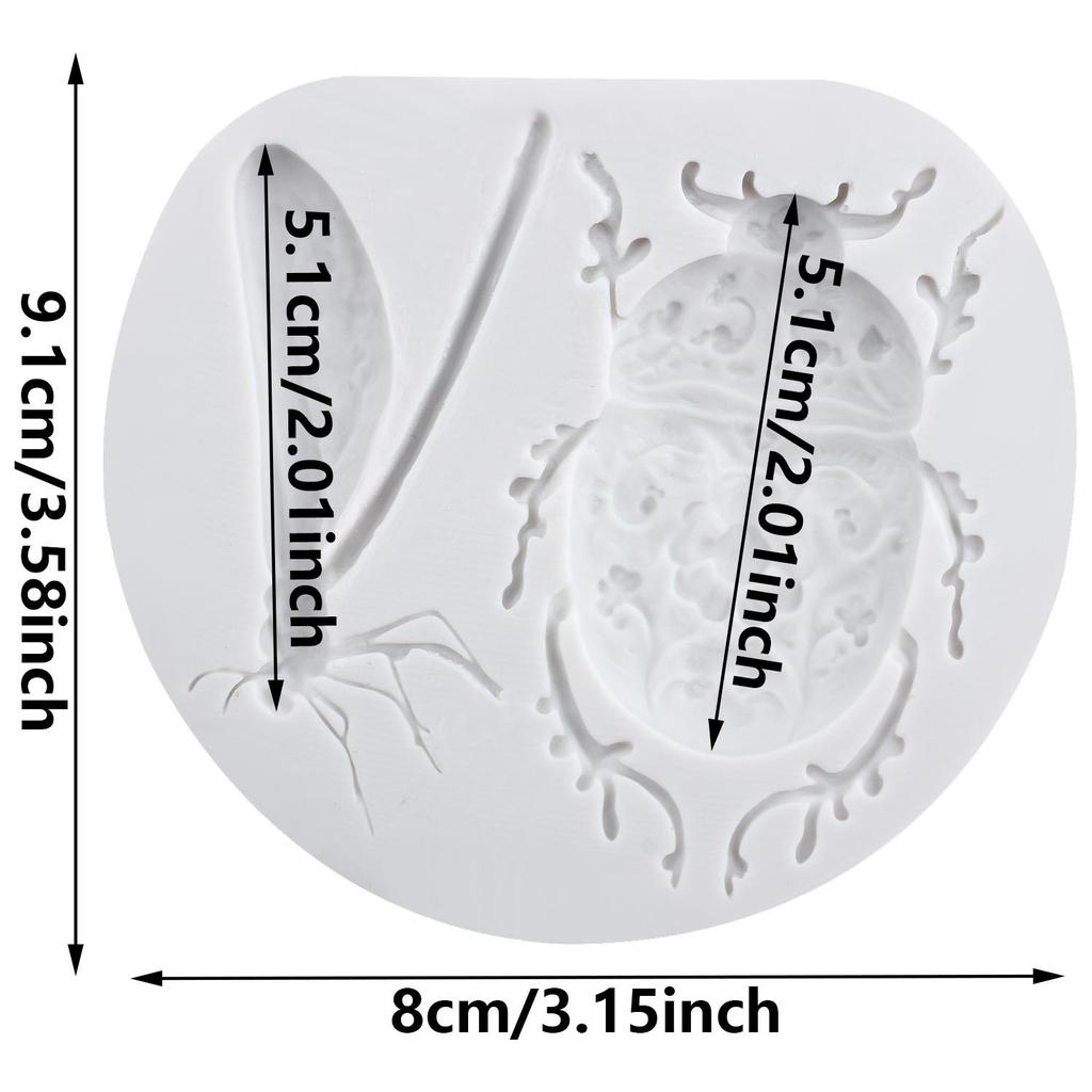 Libellen Silikonformen Käfer Fondantform Kuchen Dekorationswerkzeuge Cupcake Topper Süßigkeiten Schokolade Gumpasteform