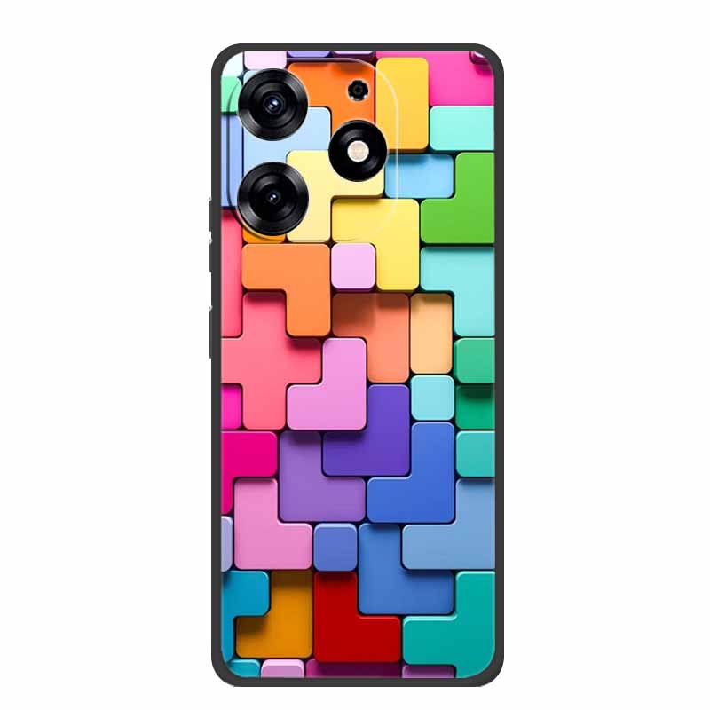 For Infinix Smart 8 Plus Case Luxury Soft Silicone TPU Phone Cases Cover For Infinix Smart8 Plus Protective Flower Painted Coque