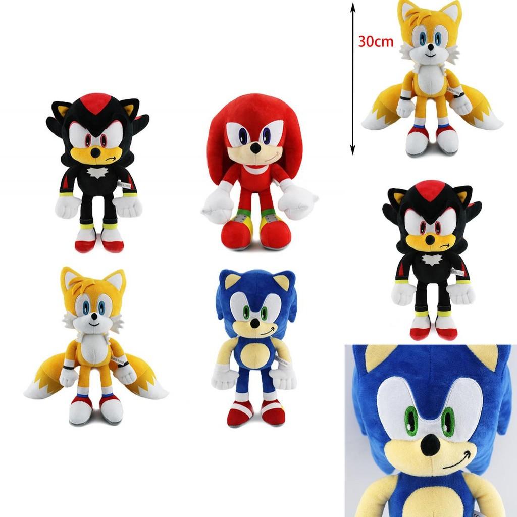 Peluche Lussuoso 30 Cm Sonic The Hedgehog Shadow Giocattolo Ideale Per Giovani Fan Di Sonic E Collezionisti
