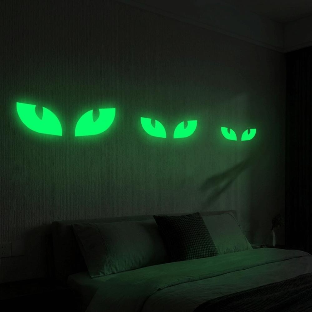 Self Adhesive Peeking Eyes Decals Non-Damaging Wall Decals Glow In The Dark Stickers Festival