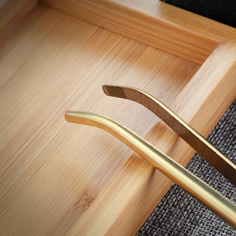 NEW Brass  Tongs for Tea Toast Bagel Bacon - Pure Copper Sugar Ice Clip, Heat Resistant DurableCookingUtensilsTeawareAccessories