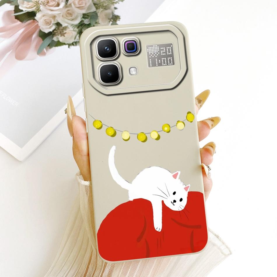 For Infinix Note 60 Pro Note60 Cute Cat Flower Cartoon Phone Case For Infinix Note 60 60Pro 5G Soft Silicone Covers Bumpers
