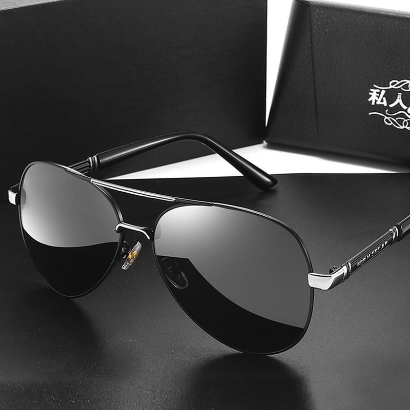 Black Polarized Sunglasses for Men & Women Fashionable High-end Quality UV Resistant Sunglasses Driving Shades Male Sun Glasses