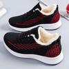 Women's Winter Casual Cotton Shoes Female Lightweight Non Slip Running Shoes Flat Sole Warm Cotton Shoes