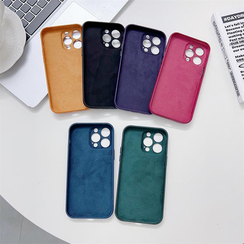 Proteção de câmera com furo de precisão Carregamento sem fio para capa de couro Magsafe para iPhone 15 14 13 12 Pro Max Plus Capa protetora magnética à prova de choque