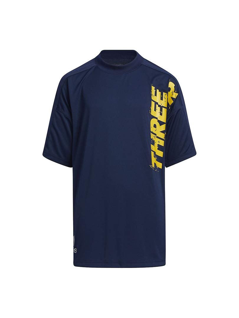 

Adidas Футболка с коротким рукавом для детей 51960 темно-синий цвет, соответствует японскому размеру 130 (GP0771)