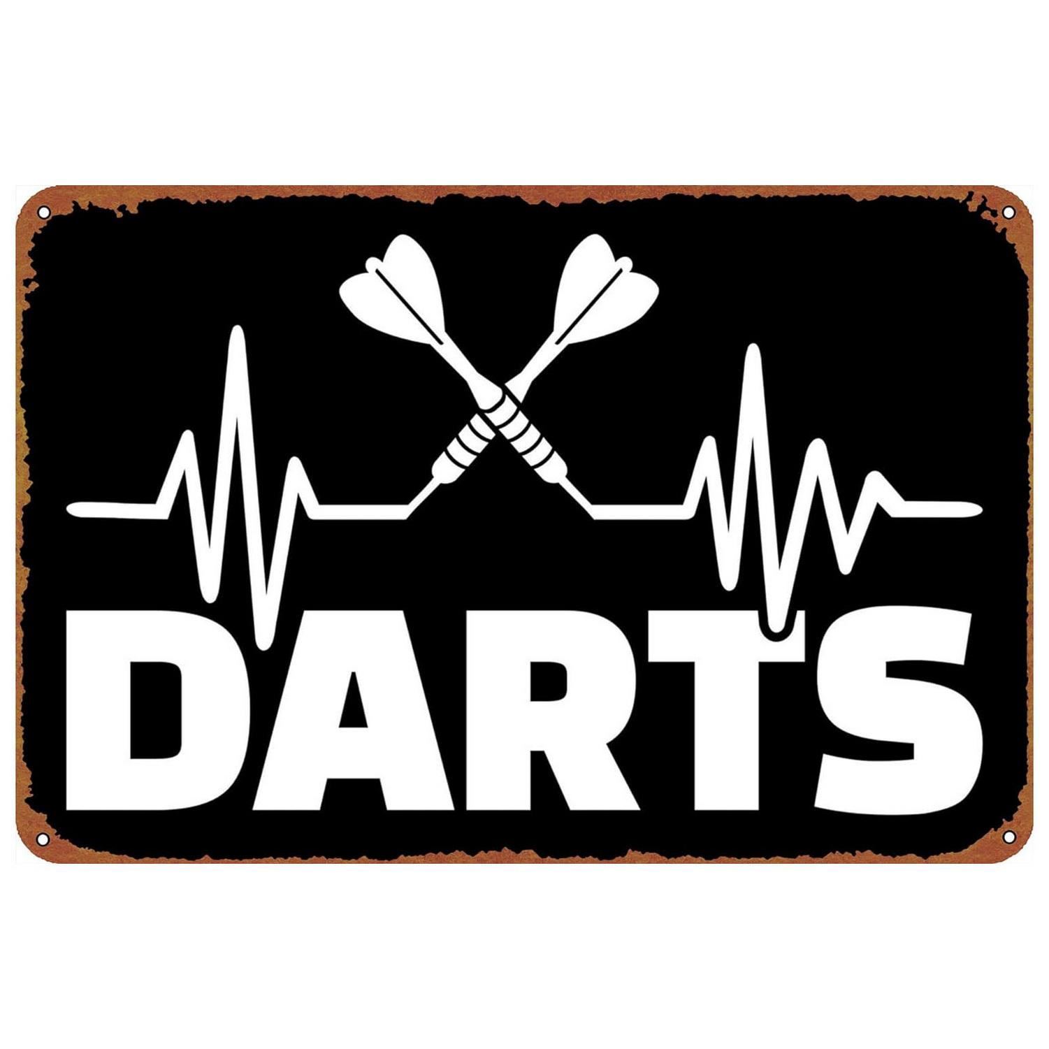 

No Beer No Darts Plaque Metal Tin Signs Wall Art Decoration Vintage Posters Iron Painting for Man Cave Home Cafe Garden Club 20x30cm（7.8x11.8inch）