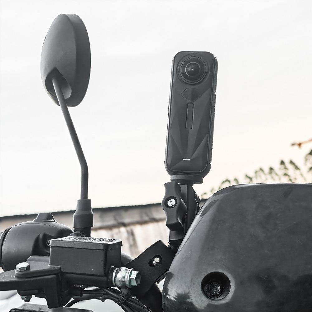 For Insta360 X5/DJI OSMO360 Car Suction Cup Holder 1.1m Invisible Selfie Stick Multi Angle Adjustment