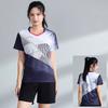 Quick Dry Badminton Set Men Women Breathable Sportswear Tennis Pickleball Volleyball Training Competition Team Uniform