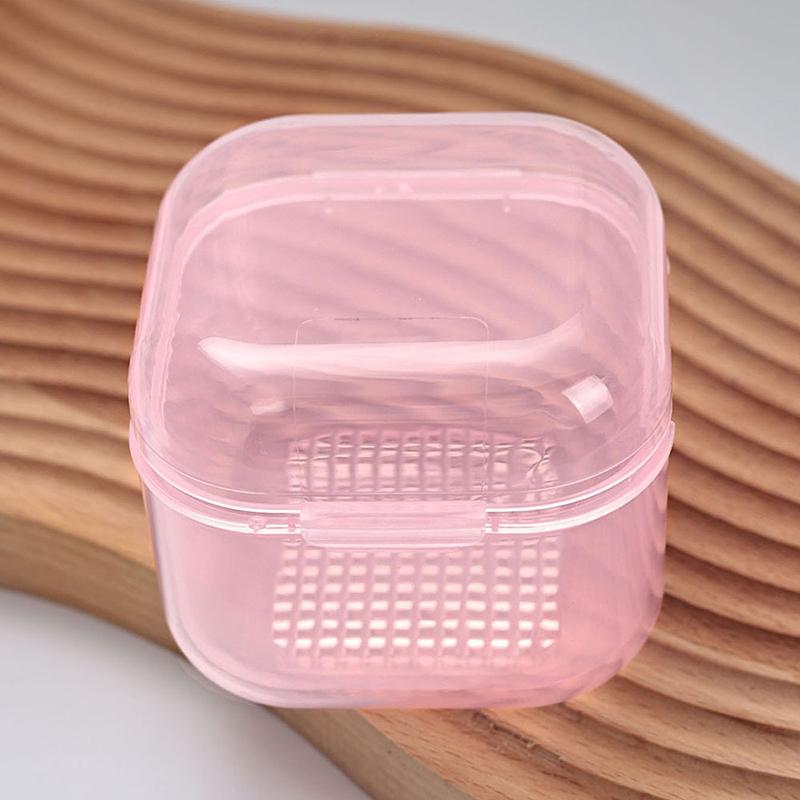 Manicure Sterilization Tool with Filter Storage for Nail Bits Portable Nail Art Drill Bits Disinfection Cleaning Box