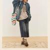 HOTHORE Volcano Horse 2025 Autumn/Winter Women's Retro Washed Denim Jacket