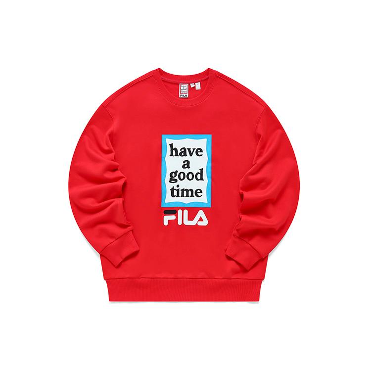 New FILA x Have A Good Time Have A Good Time Collection Sweatshirt Unisex Passion Red F11U149204F-RD