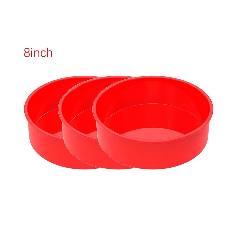 4/6/8inch Silicone Cake Mold Tray Pans Round Baking Mold Kitchen Silicone Nonstick Baking Pans Reusable Cake Pans Bakingt Tools