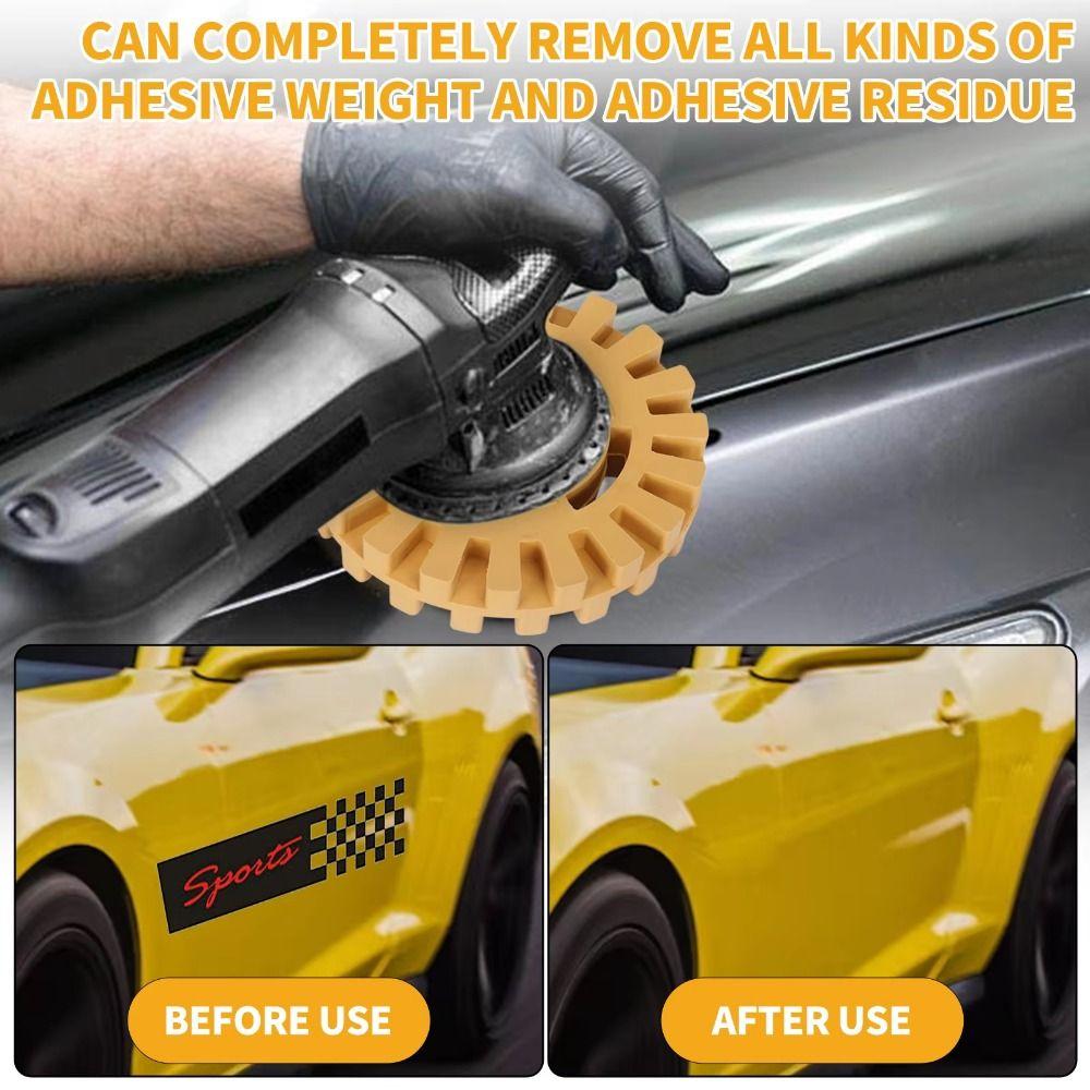 Rubber Glue Removal Plate Gear Shaped Decal Eraser Wheel Car Pneumatic Wheel  Car Sticker Remover