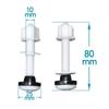Toilet Bolts Cistern Seal Pan Bathroom Durable Plastic Practical Rubber Toilet Cistern Seal Pan Conical Design
