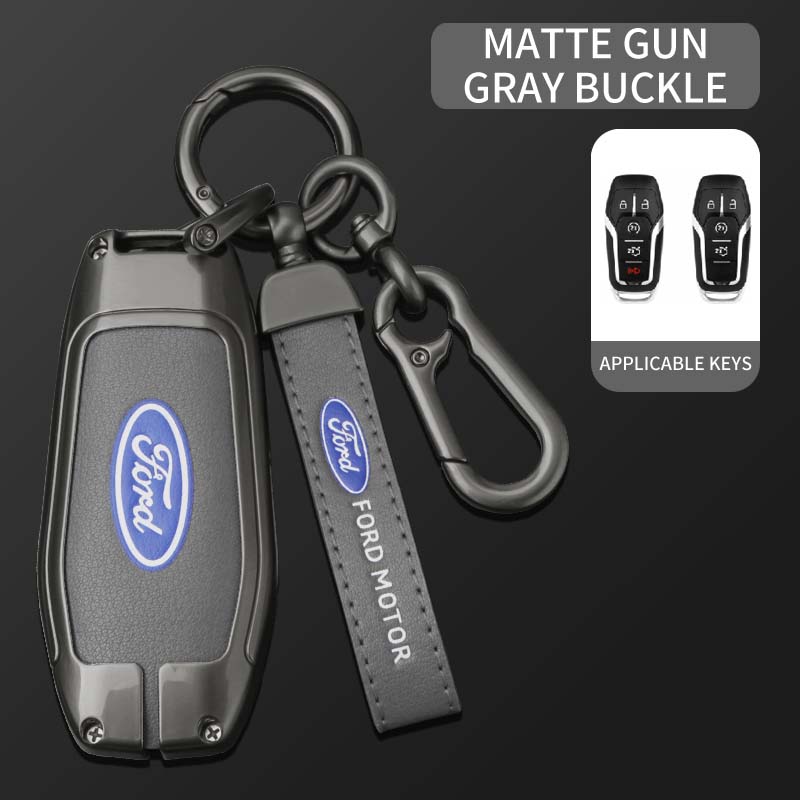 ZOZU8 Zinc Alloy Car Remote Key Case Cover For Ford Fusion Mondeo Mustang F-150 Explorer Edge 2015 2016 2017 2018 Auto Accessories
