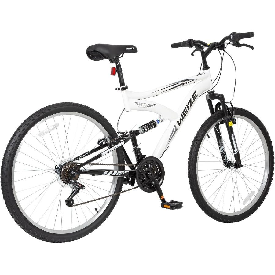 Mountain Bike 26 27.5 inch Outdoor Cycling Bike for Men and Women Adults 18Speed Gear System with HighCarbon Steel Frame and Du