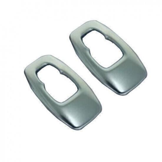 For Mitsubishi Outlander -23 Matte Silver Rear Reading Light Cover Trim 2pcs