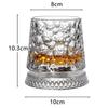Premium Clear Whiskeys Glass with Rotating Base for Stress Reduction Crystal Cocktail WIne Glass Elegant Glassware Gift
