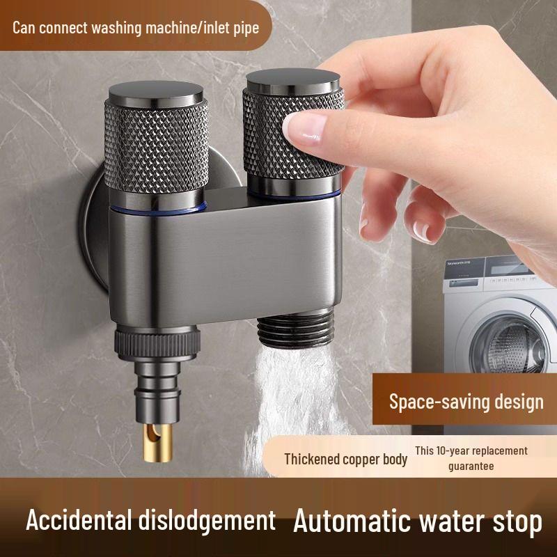 All-Copper Dual-Control Water Angle Valve Set for Toilets